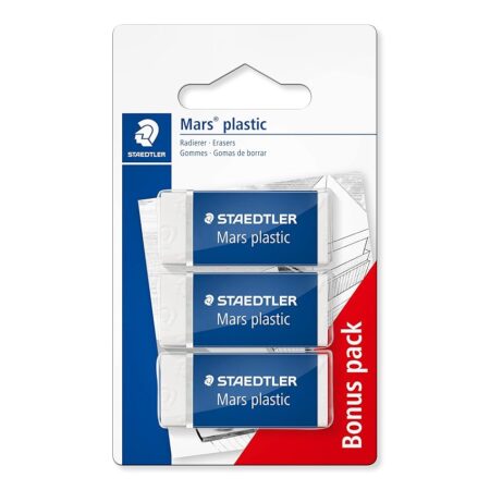 offerta a tempo: staedtler mars plastic mini gomme da cancellare, set cancelleria scuola università e ufficio — 8% da 2,59 € a 2,39 €