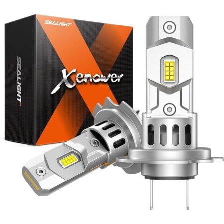 offerta a tempo: sealight lampadina h7 led 100w 28000lm, luminosità 7 volte superiore — 39% da 39,99 € a 24,59 €