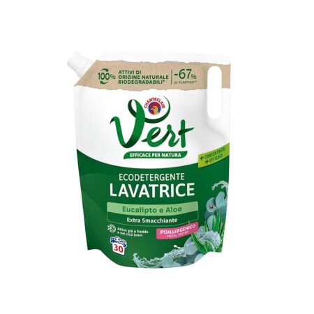 offerta a tempo: vert ecodetergente lavatrice con funzione extra smacchiante 30 lavaggi — 40% da 5,29 € a 3,17 €