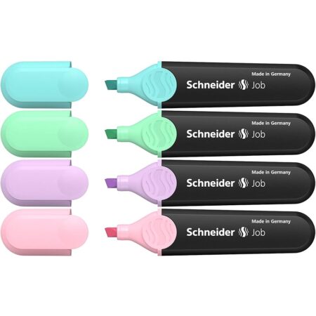 offerta a tempo: schneider set di 4 evidenziatori — 68% da 7,40 € a 2,40 €