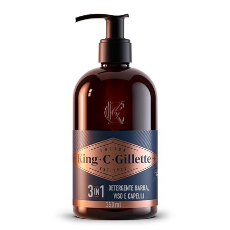 offerta a tempo: king c. gillette detergente barba / viso e capelli 3 in 1 — 36% da 10,99 € a 6,99 €