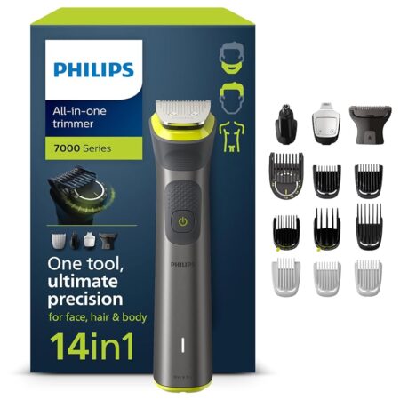 offerta a tempo: rifinitore all in one philips serie 7000, multigroom 14 in 1 per viso — 29% da 105,99 € a 74,99 €