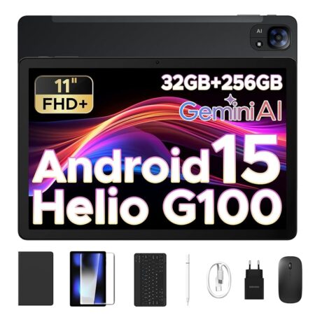 offerta a tempo: doogee tab e3 tablet android 15 con tastiera e penna, 11 pollici 32gb ram + 256gb rom/tf 2tb — 36% da 309,99 € a 198,54 €