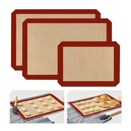 offerta a tempo: set di 3 tappetini antiaderenti riutilizzabili da forno — 55% da 13,99 € a 6,32 €
