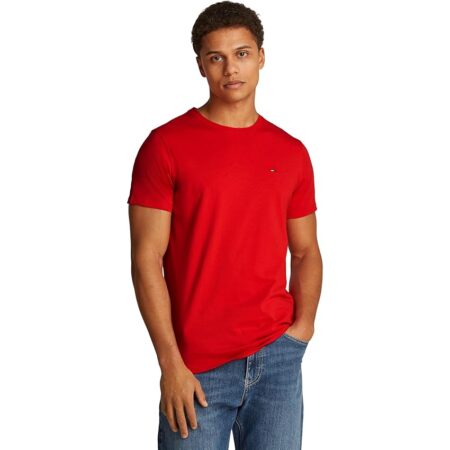 offerta a tempo: tommy jeans tjm xslim jersey tee dm0dm04411, maglietta a maniche corte uomo — 36% da 29,90 € a 18,99 €