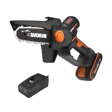 offerta a tempo: worx nitro mini motosega potatore a batteria wg325e.9, motore brushless — 36% da 119,99 € a 77,00 €