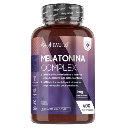 offerta a tempo: melatonina 1mg, con 400 micro compresse vegane (1 sola la sera) — 5% da 9,99 € a 9,49 €