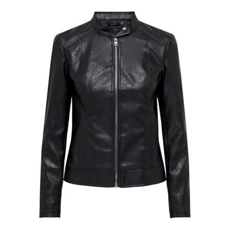 offerta a tempo: jdy jdyemily faux leather jacket otw noos giacca in ecopelle, nero — 25% da 39,99 € a 29,99 €