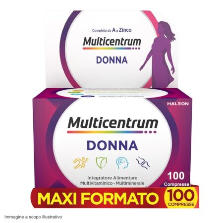 offerta a tempo: multicentrum donna integratore alimentare multivitaminico completo 100 compresse — 35% da 40,54 € a 26,35 €