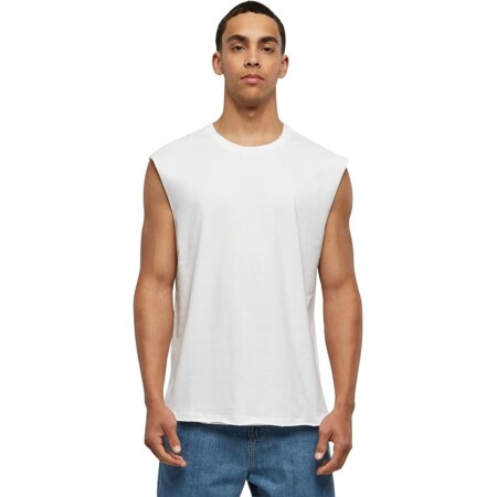 offerta a tempo: urban classics canotta uomo oversize, canottiera con maniche dallo stile non rifinito per allenamento — 13% da 14,90 € a 12,99 €