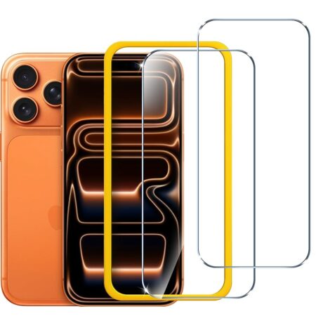 offerta a tempo: ivoler 2 pezzi pellicola vetro temperato per iphone 17 pro 6.3 pollici — 23% da 8,99 € a 6,95 €