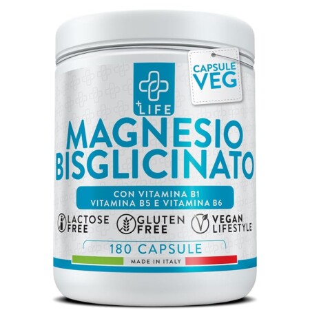 offerta a tempo: magnesio bisglicinato capsule 180 piùlife, 300mg con vitamina b6 — 19% da 19,90 € a 16,10 €