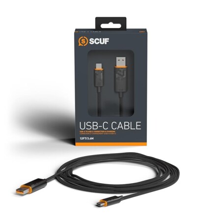 offerta a tempo: scuf cavo intrecciato usb c – usb type c da 3.6 metri per la connessione e la carica — 20% da 24,99 € a 19,99 €