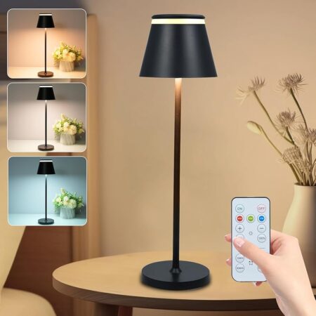 offerta a tempo: lampada led da tavolo + telecomando — 60% da 24,99 € a 9,92 €