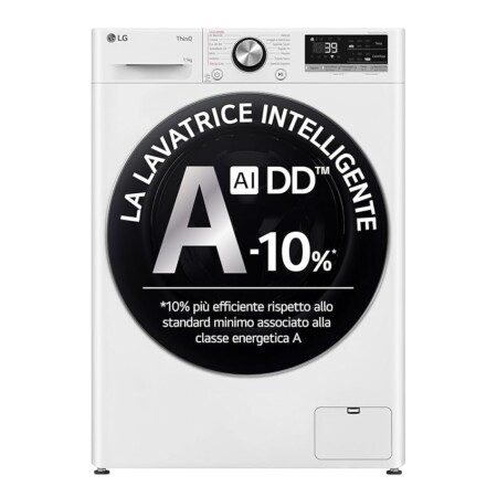 offerta a tempo: lg ai dd f4r7011tswc lavatrice classe a 10%, 11kg serie r7 — 15% da 740,99 € a 627,00 €