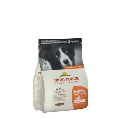 offerta a tempo: almo nature holistic maintenance m l, crocchette per cani adulti con salmone fresco — 22% da 16,90 € a 13,12 €