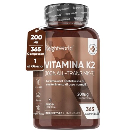 offerta a tempo: vitamina k2 mk7 200µg ad alto dosaggio, vegano — 5% da 16,99 € a 16,14 €