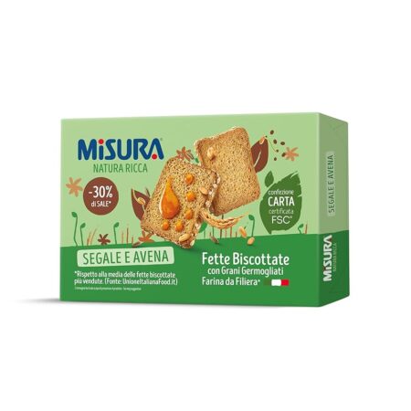 offerta a tempo: misura fette biscottate con segale e avena — 48% da 1,89 € a 0,99 €