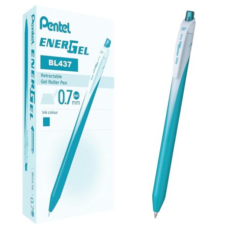 offerta a tempo: pentel bl437 energel slim roller scatto 0,7 mm, turchese 12 pz — 14% da 13,02 € a 11,16 €