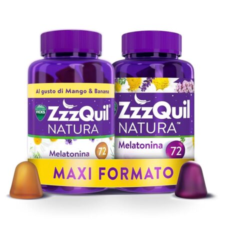 offerta a tempo: zzzquil natura, melatonina per dormire — 22% da 51,55 € a 39,99 €