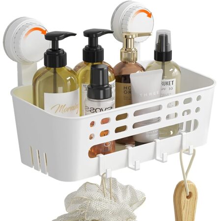 offerta a tempo: lifewit cestino per doccia a ventosa da parete, 26,3 cm mensola doccia senza foratura — 15% da 19,99 € a 16,99 €