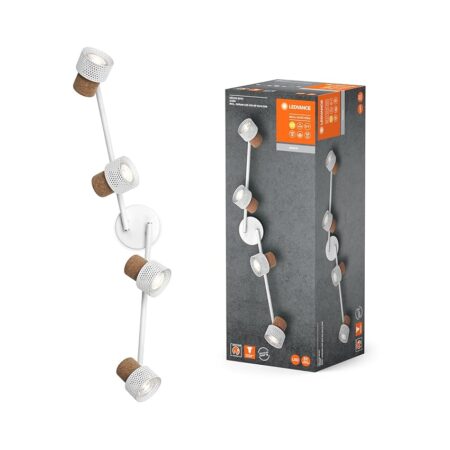 offerta a tempo: ledvance set di 4 faretti led orientabili — 50% da 79,95 € a 39,95 €