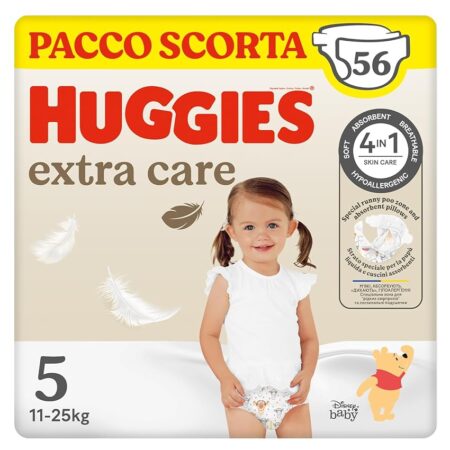 offerta a tempo: huggies extra care, pannolini taglia 5 (12 17 kg) — 25% da 31,99 € a 23,99 €