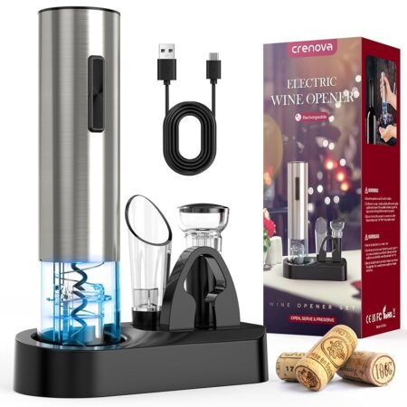 offerta a tempo: cavatappi elettrico automatico per vino + kit di accessori — 55% da 39,99 € a 17,99 €