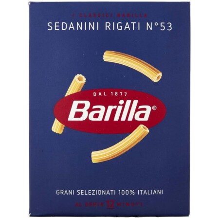 offerta a tempo: barilla pasta sedanini rigati di grano duro, 500g — 39% da 1,14 € a 0,69 €