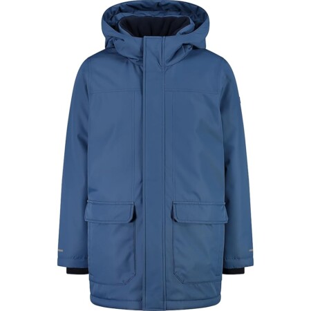 offerta a tempo: cmp giacca lunga da bambino con cappuccio fisso, olive — 29% da 89,95 € a 63,77 €