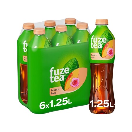 offerta a tempo: fuze tea 6 bottiglie x 1.25l — 56% da 8,90 € a 3,90 €