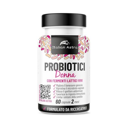 offerta a tempo: integratore alimentare probiotici donna 60 capsule — 27% da 25,90 € a 18,90 €