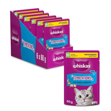 offerta a tempo: whiskas snack per gatti 6 pezzi — 44% da 14,94 € a 8,34 €