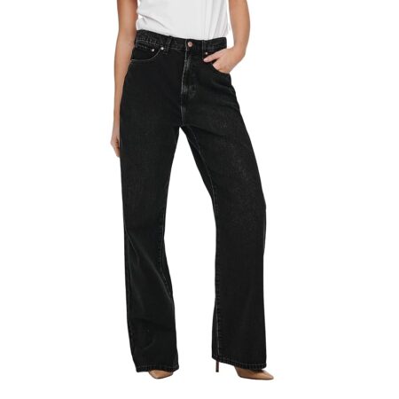 offerta a tempo: only onlhope ex hw wide dnm ana129 noos jeans, black denim — 20% da 44,99 € a 35,91 €