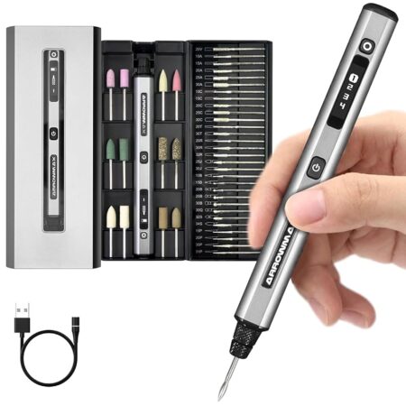 offerta a tempo: mini penna elettrica per incisione + accessori — 45% da 69,97 € a 38,55 €