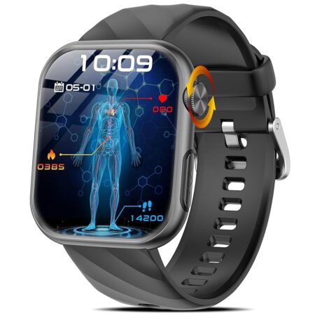 offerta a tempo: smartwatch uomo con ecg/li/acido urico/hrv/pressione sanguigna/sonno/bmi/temperatura — 35% da 79,99 € a 52,24 €