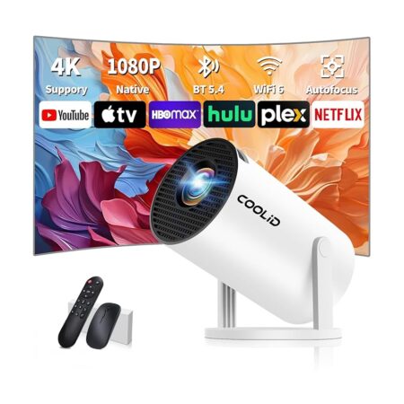 offerta a tempo: mini proiettore 1080p hd,proiettore portatile con wifi 6 bt 5.4,videoproiettore con — 21% da 59,99 € a 47,39 €