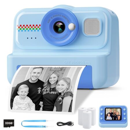 offerta a tempo: himont macchina fotografica bambini istantanea, fotocamera istantanea per bambini — 19% da 45,99 € a 37,14 €