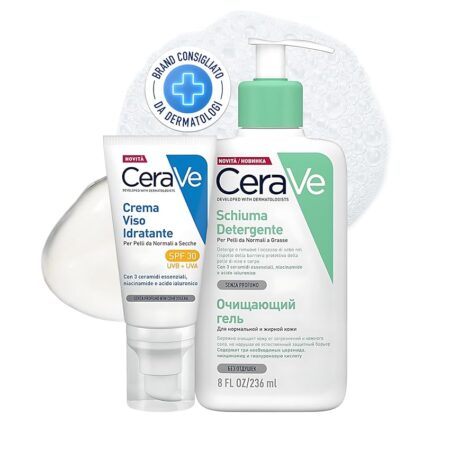 offerta a tempo: cerave kit skincare pelle mista, schiuma detergente seboregolatrice — 18% da 25,93 € a 21,30 €