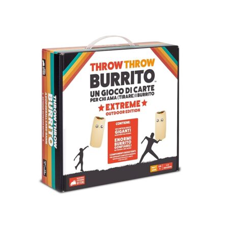 offerta a tempo: asmodee throw throw burrito: extreme outdoor edition, gioco da tavolo con burrito giganti — 20% da 39,99 € a 31,99 €