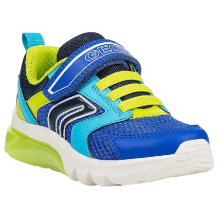 offerta a tempo: geox j ciberdron boy c scarpe da ginnastica bambino, royal/lime, — 12% da 59,90 € a 52,83 €
