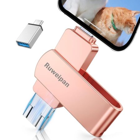 offerta a tempo: ruweipan chiavetta usb per phone,[senza app] 512gb pendrive usb c 4 in 1 memoria esterna — 10% da 39,59 € a 35,73 €