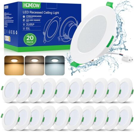 offerta a tempo: homeow faretti led da incasso per cartongesso 7w, diametro foro 75 — 5% da 62,99 € a 59,84 €