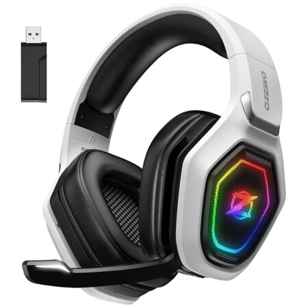 offerta a tempo: cuffie gaming wireless per pc/ps5/ps4, 2,4ghz wireless+5.3 bluetooth — 28% da 49,99 € a 36,09 €