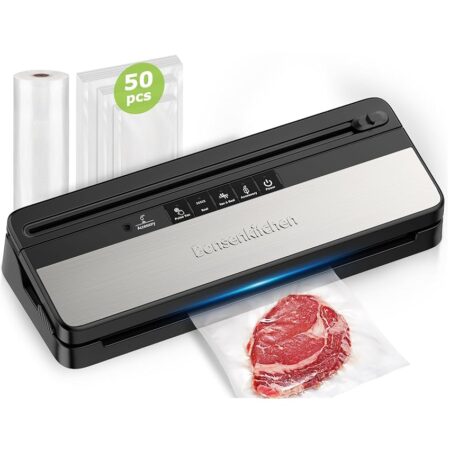offerta a tempo: bonsenkitchen macchina per sottovuoto alimenti, macchine sottovuoto alimenti multifunzione — 35% da 51,99 € a 33,78 €