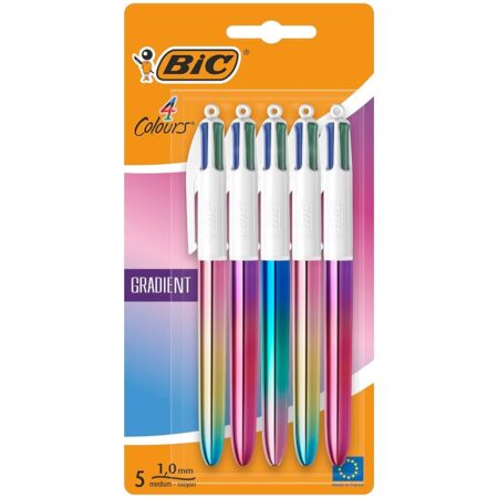 offerta a tempo: bic 4 colori gradient, penne multicolore — 26% da 16,37 € a 12,19 €