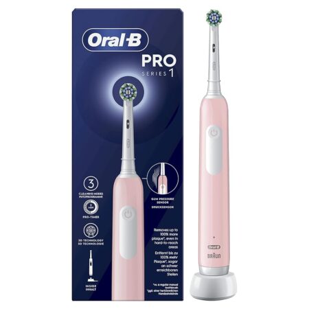 offerta a tempo: oral b spazzolino elettrico ricaricabile pro series 1 rosa con 1 testina di ricambio. 1 spazzolino — 20% da 49,99 € a 39,90 €