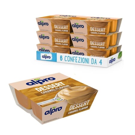 offerta a tempo: alpro dessert 100% vegetale al gusto caramello, morbido e goloso (6 confezioni da 4x125 g) — 39% da 17,13 € a 10,49 €