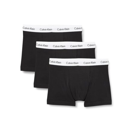 offerta a tempo: calvin klein boxer uomo confezione da 3 cotone elasticizzato, nero (black) — 27% da 44,90 € a 32,99 €