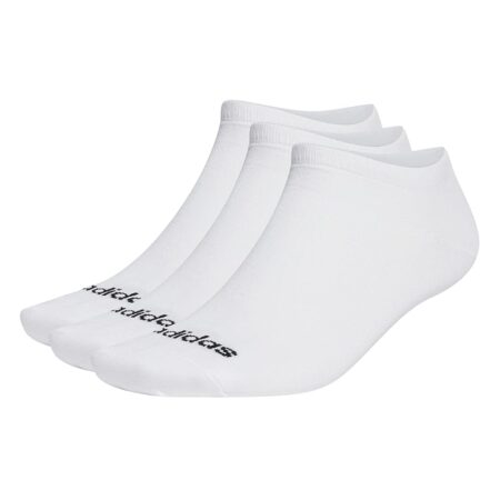 offerta a tempo: adidas unisex adulto thin linear low cut socks 3 pairs, white / black — 13% da 9,00 € a 7,79 €